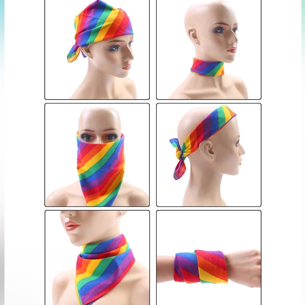 2 Pack Pride headbands/bandannas NWT - Picture 4 of 4